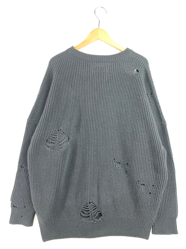 【中古品】【メンズ】 NEIGHBORHOOD ネイバー フッド SAVAGE.CREW A-KNIT.LS 202FUNH-KNM01 長袖 ニット トップス 142-260619-rt-25-tagh サイズ：M カラー：グレー 万代Net店