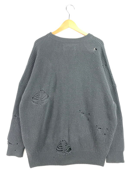 【中古品】【メンズ】 NEIGHBORHOOD ネイバー フッド SAVAGE.CREW A-KNIT.LS 202FUNH-KNM01 長袖 ニット トップス 142-260619-rt-25-tagh サイズ：M カラー：グレー 万代Net店