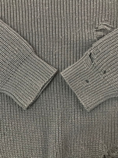 【中古品】【メンズ】 NEIGHBORHOOD ネイバー フッド SAVAGE.CREW A-KNIT.LS 202FUNH-KNM01 長袖 ニット トップス 142-260619-rt-25-tagh サイズ：M カラー：グレー 万代Net店