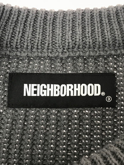 【中古品】【メンズ】 NEIGHBORHOOD ネイバー フッド SAVAGE.CREW A-KNIT.LS 202FUNH-KNM01 長袖 ニット トップス 142-260619-rt-25-tagh サイズ：M カラー：グレー 万代Net店