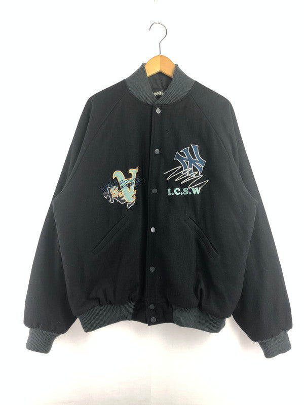 【中古品】【メンズ】 GENZAI ゲンザイ STADIUM JACKET GZ1020 スタジアム ジャケット スタジャン アウター 147-260622-na-26-tagh サイズ：L カラー：ブラック 万代Net店