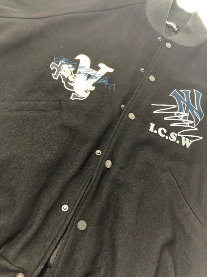 【中古品】【メンズ】 GENZAI ゲンザイ STADIUM JACKET GZ1020 スタジアム ジャケット スタジャン アウター 147-260622-na-26-tagh サイズ：L カラー：ブラック 万代Net店