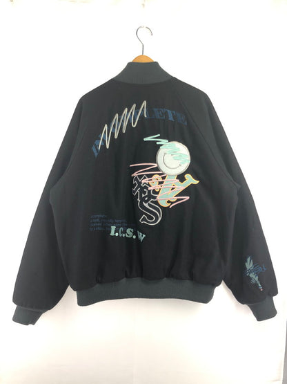 【中古品】【メンズ】 GENZAI ゲンザイ STADIUM JACKET GZ1020 スタジアム ジャケット スタジャン アウター 147-260622-na-26-tagh サイズ：L カラー：ブラック 万代Net店