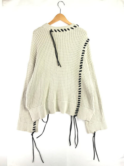 【中古品】【メンズ】 MAISON SPECIAL メゾン スペシャル CREW NECK KNIT SWEATER 11212361338 鬼ワッフルクレイジーステッチ クルーネック ニット セーター トップス 140-260619-rt-24-tagh サイズ：2 カラー：ベージュ 万代Net店