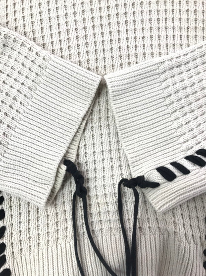 【中古品】【メンズ】 MAISON SPECIAL メゾン スペシャル CREW NECK KNIT SWEATER 11212361338 鬼ワッフルクレイジーステッチ クルーネック ニット セーター トップス 140-260619-rt-24-tagh サイズ：2 カラー：ベージュ 万代Net店