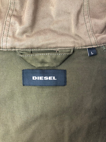 【現状渡し品】【メンズ】 DIESEL ディーゼル J SIVILL SOL JACKET シヴィル ソル ジャケット アウター 141-260622-na-27-tagh サイズ：L カラー：オリーブ系 万代Net店
