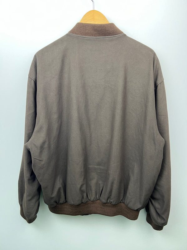 【中古品】【メンズ】 YVES SAINT LAURENT イヴ・サンローラン ZIP UP BLOUSON ジップアップブルゾン ライトアウター ジャケット 146-260627-kk-04-hon サイズ：95 カラー：ブラウン 万代Net店