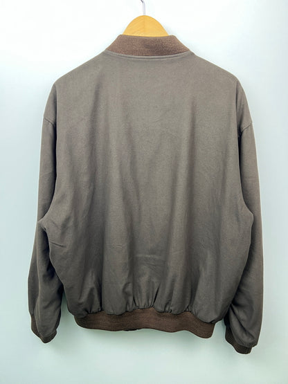 【中古品】【メンズ】 YVES SAINT LAURENT イヴ・サンローラン ZIP UP BLOUSON ジップアップブルゾン ライトアウター ジャケット 146-260627-kk-04-hon サイズ：95 カラー：ブラウン 万代Net店