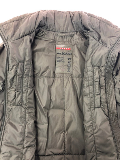 【現状渡し品】【メンズ】 PRADA SPORT プラダ スポーツ NYLON PADDING JACKET 0000ET-C0838-00002 ART.SGA293 ナイロン パディング ジャケット 中綿ジャケット アウター 146-260622-na-28-tagh サイズ：46 カラー：オリーブ系 万代Net店