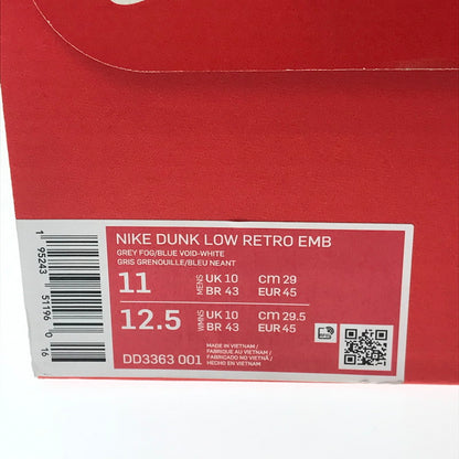 【中古品】【メンズ】 NIKE ナイキ × NBA エヌビーエー DUNK LOW EMB 75TH ANNIVERSARY NETS DD3363-001 ダンク ロー ネッツ スニーカー 靴 160-260612-na-17-tagh サイズ：29cm US 11 カラー：GREY FOG/BLUE VOID-WHITE 万代Net店