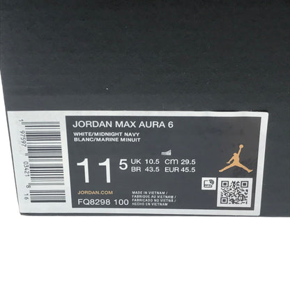 【中古品】【メンズ】 NIKE ナイキ JORDAN MAX AURA 6 FQ8298-100 ジョーダン マックス オーラ 6 スニーカー 靴 160-260612-na-16-tagh サイズ：29.5cm US 11.5 カラー：WHITE/MIDNIGHT NAVY 万代Net店