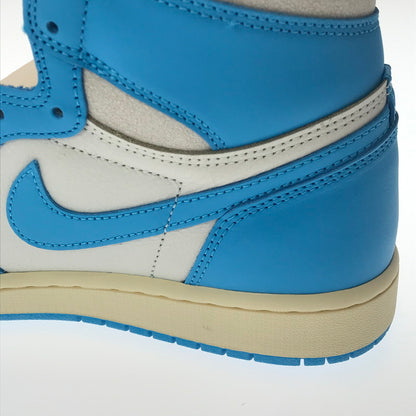 【中古美品】【メンズ】 NIKE ナイキ AIR JORDAN 1 HIGH OG DZ5485-402 エアジョーダン 1 ハイ スニーカー 靴 160-260612-na-12-tagh サイズ：27cm US 9 カラー：DARK POWDER BLUE/SAIL 万代Net店