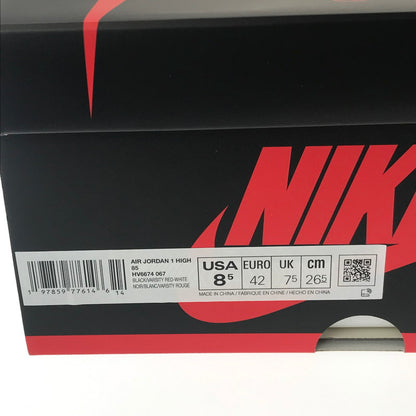 【中古美品】【メンズ】 NIKE ナイキ AIR JORDAN 1 HIGH 85 HV6674-067 エアジョーダン 1 ハイ 85 スニーカー 靴 160-260612-na-13-tagh サイズ：26.5cm US 8.5 カラー：BLACK/VARSITY RED-WHITE 万代Net店