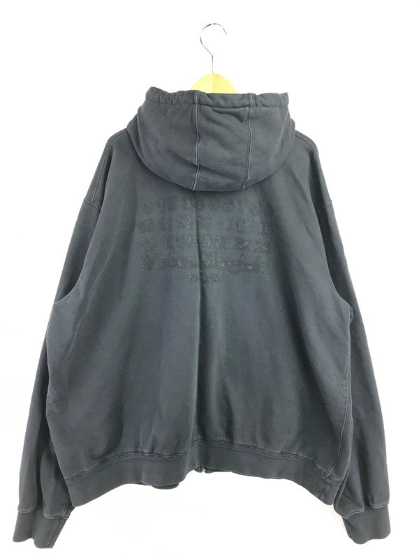 【中古品】【メンズ】 MAISON MARGIELA メゾン マルジェラ EMBROIDERED LOGO HOODIE S50HG0046 エンブロイダーロゴ フーディー パーカー 141-260703-YY-11-tagh サイズ：M カラー：ブラック 万代Net店