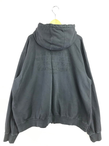 【中古品】【メンズ】 MAISON MARGIELA メゾン マルジェラ EMBROIDERED LOGO HOODIE S50HG0046 エンブロイダーロゴ フーディー パーカー 141-260703-YY-11-tagh サイズ：M カラー：ブラック 万代Net店
