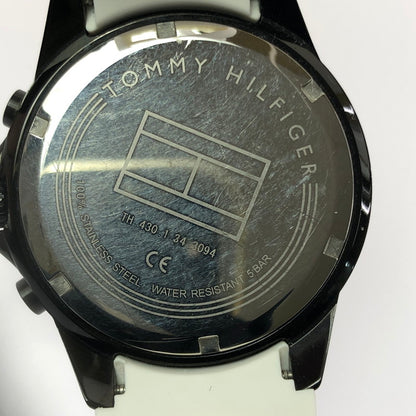 【中古品】【メンズ】 TOMMY HILFIGER トミーヒルフィガー AIDEN QUARTZ WATCH TH.430.1.34.3094 エイデン クォーツ ウォッチ 腕時計 198-260620-na-08-tagh カラー：ホワイト/ブラック 万代Net店
