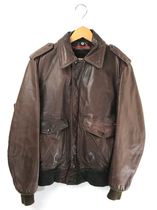 【中古品】【メンズ】 SCHOTT ショット 70's～80's I.S.674.M.S FLIGHT JACKET 70～80年代 フライト ジャケット アウター　ヴィンテージ 146-260704-rt-05-tag サイズ：38 カラー：ブラウン 万代Net店