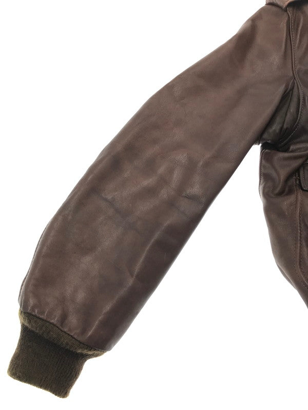 【中古品】【メンズ】 SCHOTT ショット 70's～80's I.S.674.M.S FLIGHT JACKET 70～80年代 フライト ジャケット アウター　ヴィンテージ 146-260704-rt-05-tag サイズ：38 カラー：ブラウン 万代Net店