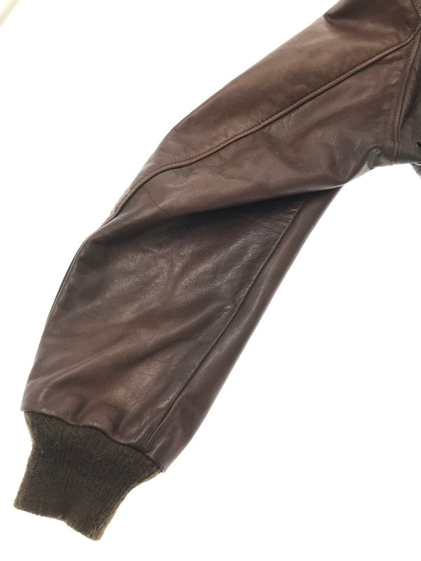 【中古品】【メンズ】 SCHOTT ショット 70's～80's I.S.674.M.S FLIGHT JACKET 70～80年代 フライト ジャケット アウター　ヴィンテージ 146-260704-rt-05-tag サイズ：38 カラー：ブラウン 万代Net店