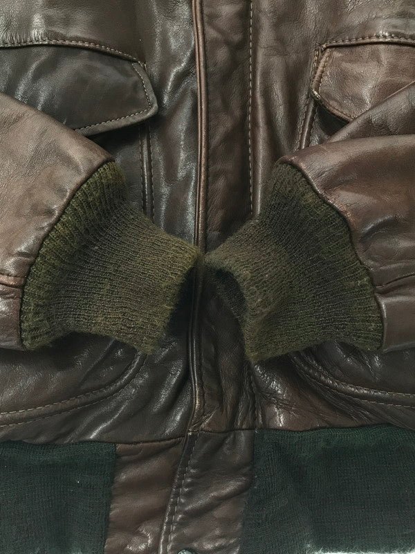 【中古品】【メンズ】 SCHOTT ショット 70's～80's I.S.674.M.S FLIGHT JACKET 70～80年代 フライト ジャケット アウター　ヴィンテージ 146-260704-rt-05-tag サイズ：38 カラー：ブラウン 万代Net店