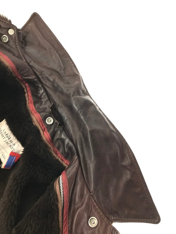 【中古品】【メンズ】 SCHOTT ショット 70's～80's I.S.674.M.S FLIGHT JACKET 70～80年代 フライト ジャケット アウター　ヴィンテージ 146-260704-rt-05-tag サイズ：38 カラー：ブラウン 万代Net店