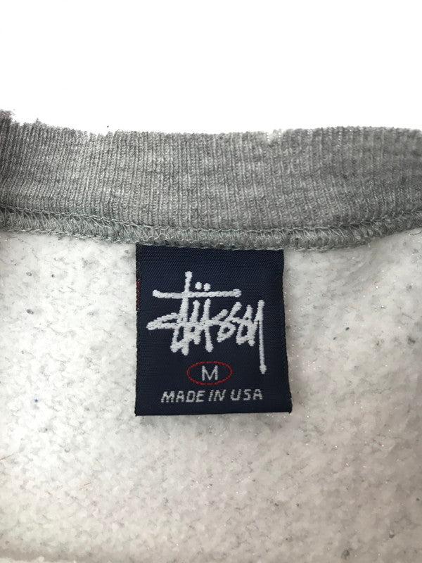 【中古品】【メンズ】 STUSSY ステューシー 90's PATCH S LOGO CREW NECK SWEAT パッチ ロゴ クルーネック スウェット トレーナー トップス 142-260625-rt-16-tagh サイズ：M カラー：グレー 万代Net店
