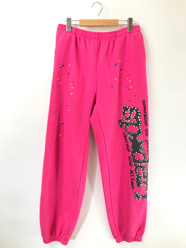 【中古品】【メンズ】 SP5DER スパイダー SWEAT PANTS スウェット パンツ ボトムス 153-260709-rt-07-tag サイズ：XL カラー：ピンク 万代Net店