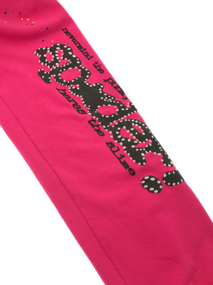 【中古品】【メンズ】 SP5DER スパイダー SWEAT PANTS スウェット パンツ ボトムス 153-260709-rt-07-tag サイズ：XL カラー：ピンク 万代Net店