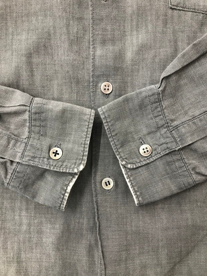 【現状渡し品】【メンズ】 COMME DES GARCONS HOMME コムデギャルソン オム 90S L/S CHAMBRAY SHIRT 90年代 シャンブレーシャツ 長袖シャツ 140-260621-na-07-tagh サイズ：サイズ不明　下記参照 カラー：グレー系 万代Net店