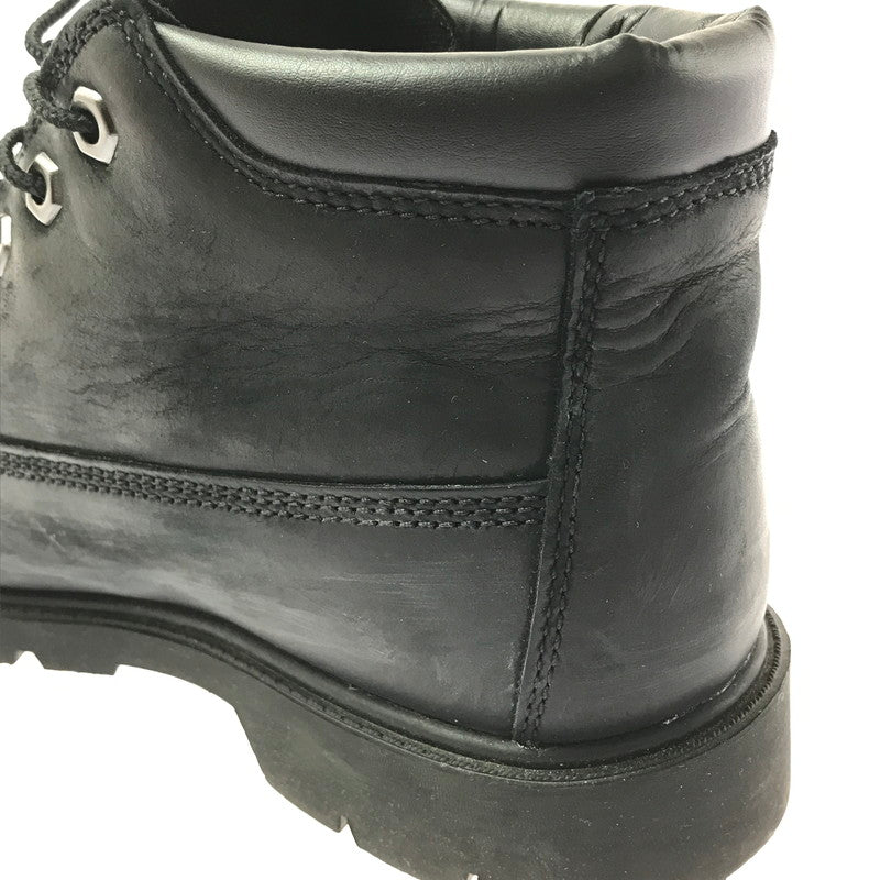 【中古品】【メンズ】 TIMBERLAND ティンバーランド BASIC CHUKKA WP A2QPZ ベーシック チャッカ ウォータープルーフ ブーツ 靴 164-260706-na-15-tagh サイズ：25cm US 7 W カラー：BLACK 万代Net店