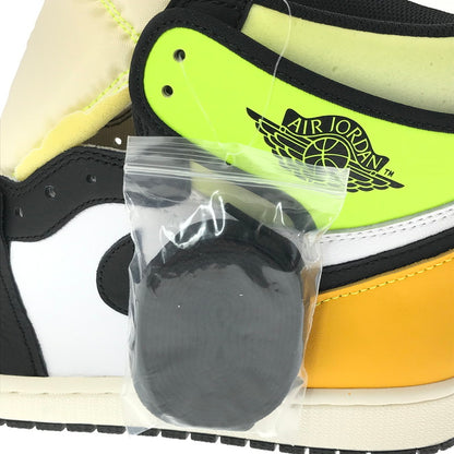 【中古美品】【メンズ】 NIKE ナイキ AIR JORDAN 1 HIGH OG 555088-118 エアジョーダン 1 ハイ スニーカー 靴 160-260616-na-15-tagh サイズ：28cm US 10 カラー：WHITE/BLACK-VOLT 万代Net店
