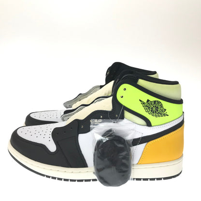 【中古美品】【メンズ】 NIKE ナイキ AIR JORDAN 1 HIGH OG 555088-118 エアジョーダン 1 ハイ スニーカー 靴 160-260616-na-15-tagh サイズ：28cm US 10 カラー：WHITE/BLACK-VOLT 万代Net店