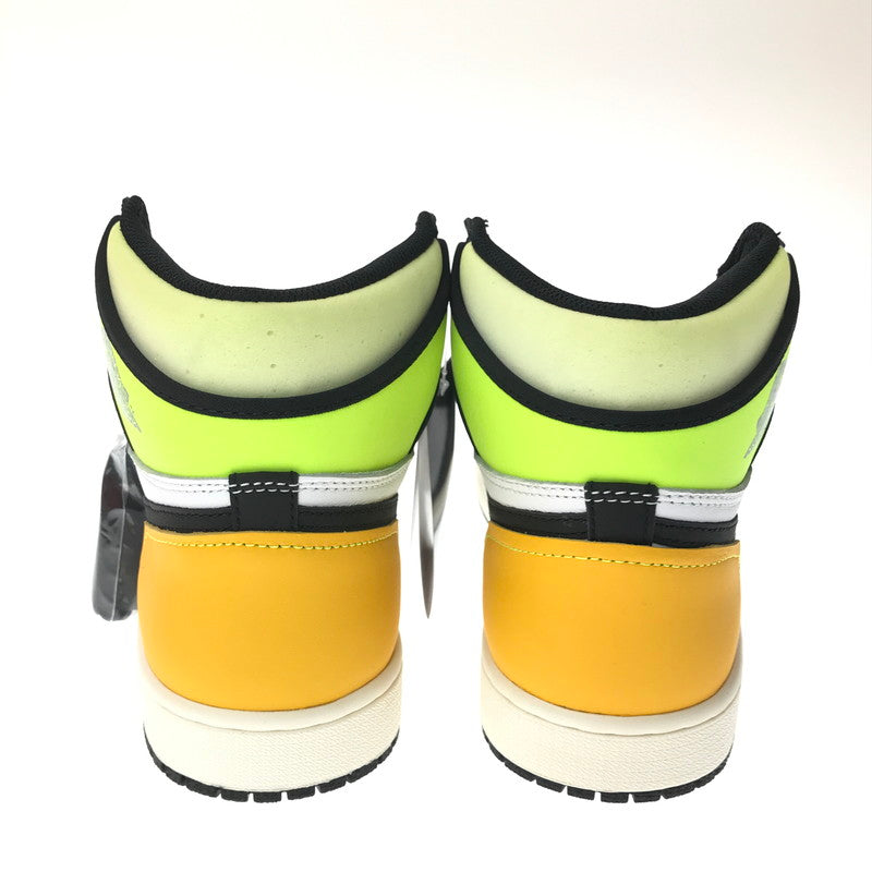【中古美品】【メンズ】 NIKE ナイキ AIR JORDAN 1 HIGH OG 555088-118 エアジョーダン 1 ハイ スニーカー 靴 160-260616-na-15-tagh サイズ：28cm US 10 カラー：WHITE/BLACK-VOLT 万代Net店