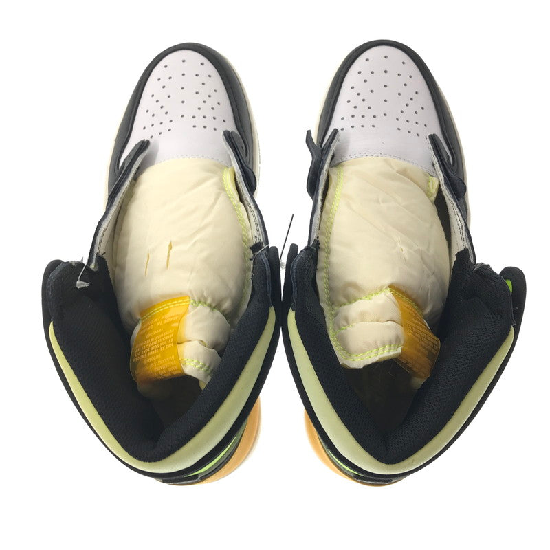 【中古美品】【メンズ】 NIKE ナイキ AIR JORDAN 1 HIGH OG 555088-118 エアジョーダン 1 ハイ スニーカー 靴 160-260616-na-15-tagh サイズ：28cm US 10 カラー：WHITE/BLACK-VOLT 万代Net店