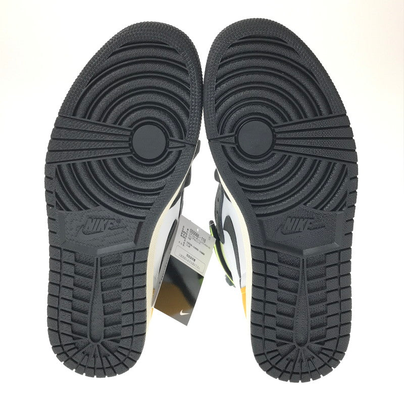 【中古美品】【メンズ】 NIKE ナイキ AIR JORDAN 1 HIGH OG 555088-118 エアジョーダン 1 ハイ スニーカー 靴 160-260616-na-15-tagh サイズ：28cm US 10 カラー：WHITE/BLACK-VOLT 万代Net店
