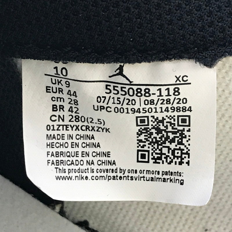 【中古美品】【メンズ】 NIKE ナイキ AIR JORDAN 1 HIGH OG 555088-118 エアジョーダン 1 ハイ スニーカー 靴 160-260616-na-15-tagh サイズ：28cm US 10 カラー：WHITE/BLACK-VOLT 万代Net店