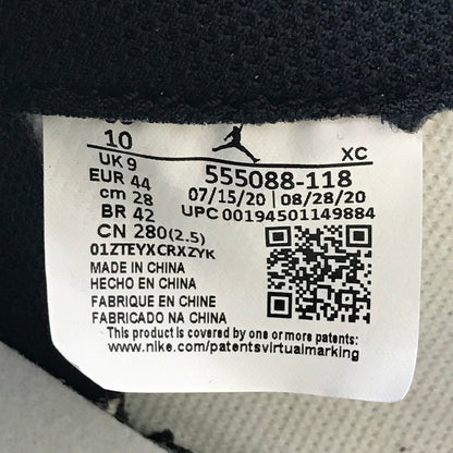 【中古美品】【メンズ】 NIKE ナイキ AIR JORDAN 1 HIGH OG 555088-118 エアジョーダン 1 ハイ スニーカー 靴 160-260616-na-15-tagh サイズ：28cm US 10 カラー：WHITE/BLACK-VOLT 万代Net店