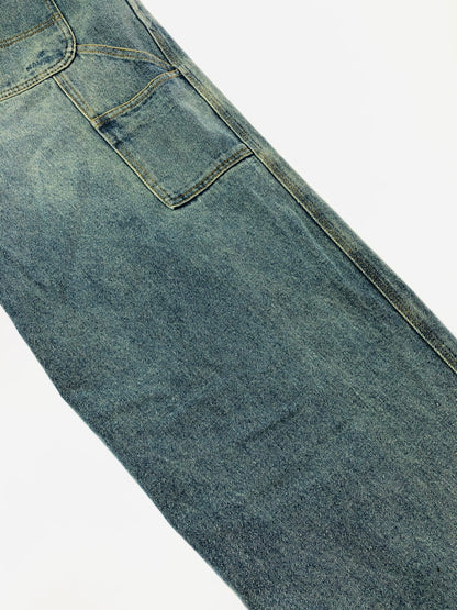 【中古品】【メンズ】 NAUTICA ノーティカ CRUSHED PAINTER DENIM PANTS 241-1457 クラッシュド ペインター デニム パンツ ボトムス 158-260702-rt-10-tag サイズ：L カラー：インディゴ 万代Net店