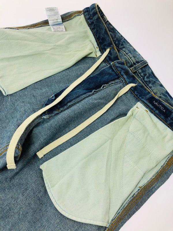 【中古品】【メンズ】 NAUTICA ノーティカ CRUSHED PAINTER DENIM PANTS 241-1457 クラッシュド ペインター デニム パンツ ボトムス 158-260702-rt-10-tag サイズ：L カラー：インディゴ 万代Net店