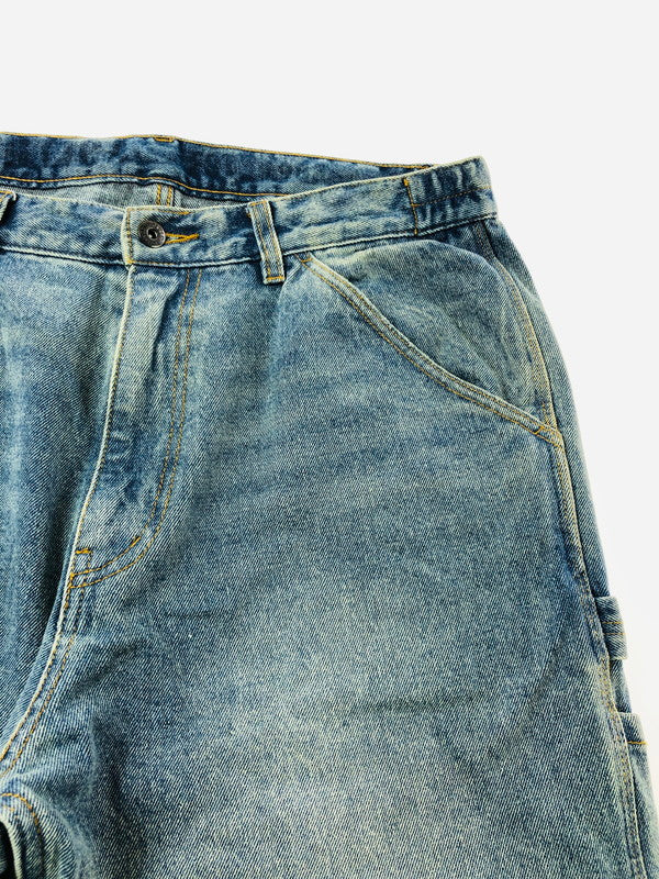 【中古品】【メンズ】 NAUTICA ノーティカ CRUSHED PAINTER DENIM PANTS 241-1457 クラッシュド ペインター デニム パンツ ボトムス 158-260702-rt-10-tag サイズ：L カラー：インディゴ 万代Net店