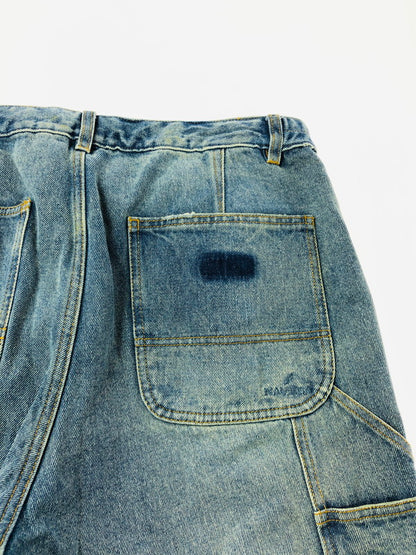 【中古品】【メンズ】 NAUTICA ノーティカ CRUSHED PAINTER DENIM PANTS 241-1457 クラッシュド ペインター デニム パンツ ボトムス 158-260702-rt-10-tag サイズ：L カラー：インディゴ 万代Net店