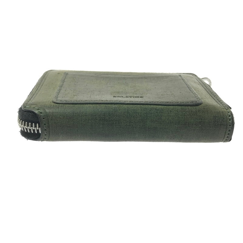 【現状渡し品】【メンズ】 SOLATINA ソラチナ 二つ折り財布 201-260701-na-05-tagh カラー：グリーン 万代Net店