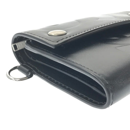 【中古品】【メンズ】 SUPREME シュプリーム 25AW LEATHER CHAIN WALLET レザー チェーン ウォレット 三つ折り財布 200-260704-na-07-tagh カラー：ブラック 万代Net店