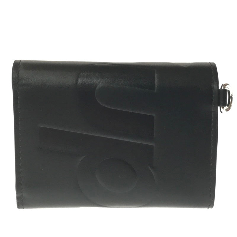 【中古品】【メンズ】 SUPREME シュプリーム 25AW LEATHER CHAIN WALLET レザー チェーン ウォレット 三つ折り財布 200-260704-na-07-tagh カラー：ブラック 万代Net店