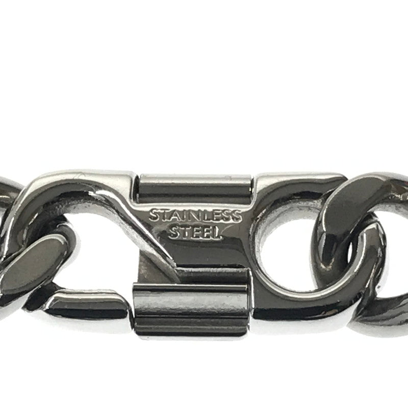 【中古品】【メンズ】 DOLCE&GABBANA ドルチェアンドガッバーナ STAINLESS LOGO PLATE CHAIN NECKLACE ロゴプレート 喜平 チェーンネックレス アクセサリー 192-260623-na-09-tagh カラー：シルバー 万代Net店