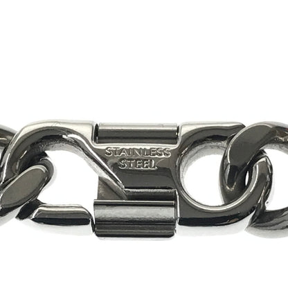【中古品】【メンズ】 DOLCE&GABBANA ドルチェアンドガッバーナ STAINLESS LOGO PLATE CHAIN NECKLACE ロゴプレート 喜平 チェーンネックレス アクセサリー 192-260623-na-09-tagh カラー：シルバー 万代Net店