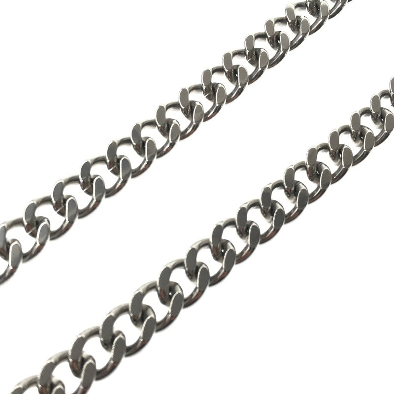 【中古品】【メンズ】 DOLCE&GABBANA ドルチェアンドガッバーナ STAINLESS LOGO PLATE CHAIN NECKLACE ロゴプレート 喜平 チェーンネックレス アクセサリー 192-260623-na-09-tagh カラー：シルバー 万代Net店