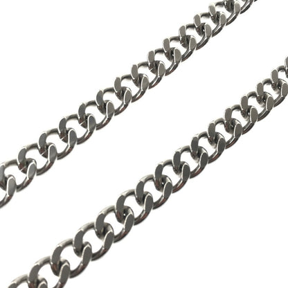 【中古品】【メンズ】 DOLCE&GABBANA ドルチェアンドガッバーナ STAINLESS LOGO PLATE CHAIN NECKLACE ロゴプレート 喜平 チェーンネックレス アクセサリー 192-260623-na-09-tagh カラー：シルバー 万代Net店