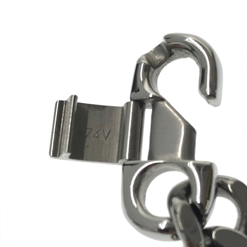 【中古品】【メンズ】 DOLCE&GABBANA ドルチェアンドガッバーナ STAINLESS LOGO PLATE CHAIN NECKLACE ロゴプレート 喜平 チェーンネックレス アクセサリー 192-260623-na-09-tagh カラー：シルバー 万代Net店