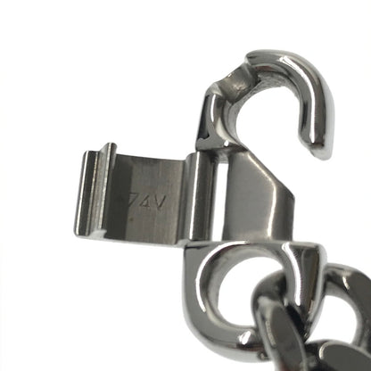 【中古品】【メンズ】 DOLCE&GABBANA ドルチェアンドガッバーナ STAINLESS LOGO PLATE CHAIN NECKLACE ロゴプレート 喜平 チェーンネックレス アクセサリー 192-260623-na-09-tagh カラー：シルバー 万代Net店